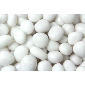 Hvid Snekvarts Lommesten