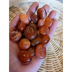 Karneol Lommesten 2-2,5 cm 