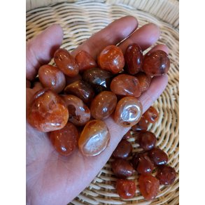 Karneol Lommesten 2-2,5 cm - B kvalitet