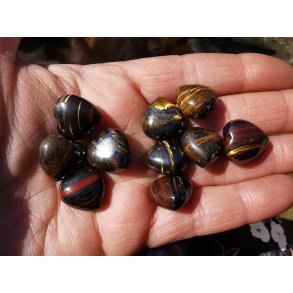 Mini Sten Hjerte 15mm - Tigerjern