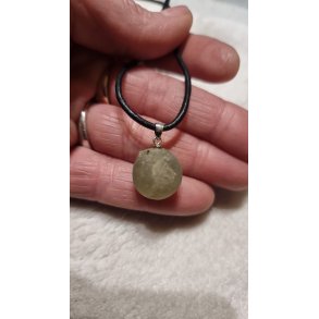 Speciel Naturlig Prehnit Kugle Vedhng nr. 1 