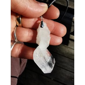 Eksklusivt Stort Smukt Faden Kvarts - Bjergkrystal Vedhng fra Pakistan Nr. 46