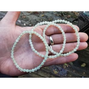 Smukt Ny Jade Sten Armbnd - 4mm Rund