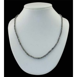 Smuk &amp; Enkel R Diamant Halskde - 45 cm - sterling slv