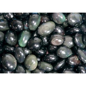 Regnbue Obsidian Lommesten B kvalitet