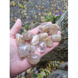 Rutil Kvarts Lommesten - B kvalitet