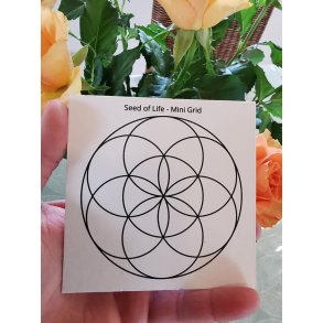 1 stk Livets Fr- Seed Of Life Mini Grid Board - Mat Pap 
