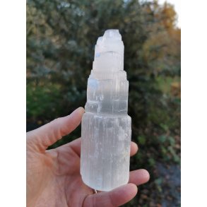 Smuk Hvid Selenit Trn - 14-15 cm