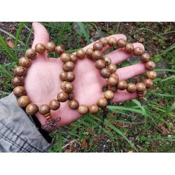 Smuk Mala Sandelwood Tr Armbnd- 12mm rund