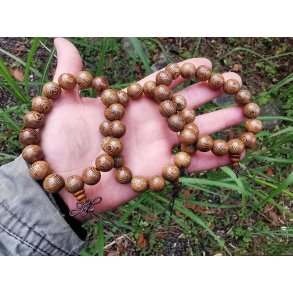 Smuk Mala Sandelwood Tr Armbnd- 12mm rund