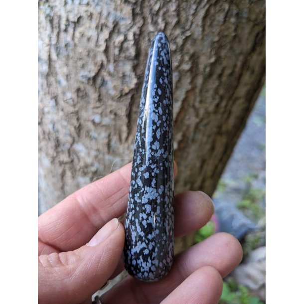 Snefnug Obsidian Healerstav - ca. 10 cm - Nr. 10