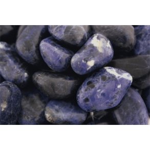 Sodalit Lommesten - Poleret Sten