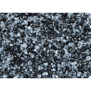 50g XXXS Mini Polerede Sten - Snefnug Obsidian